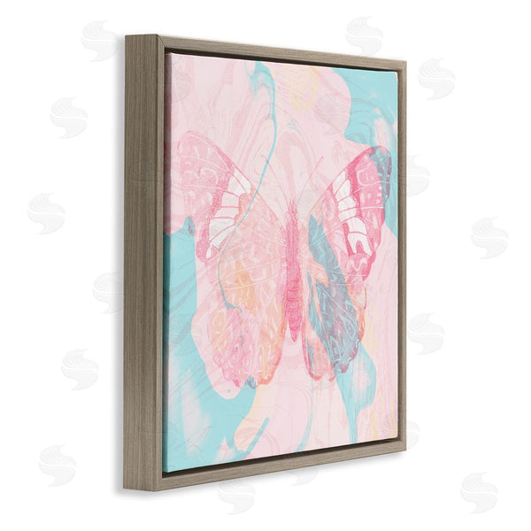 Stupell Industries Stupell Studio | Marbled Pastel Butterfly Wall Art