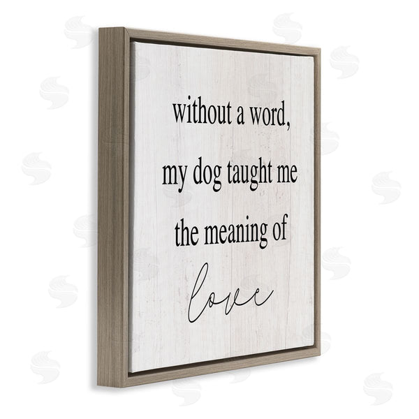 Stupell Industries Stupell Studio | Meaning Of Love Dog Pet Phrase Wall Art