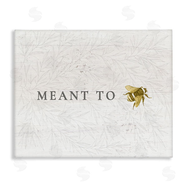 stupell industries Stupell Studio | Meant to Be Charming Phrase Honey Bee Pun Wall Art