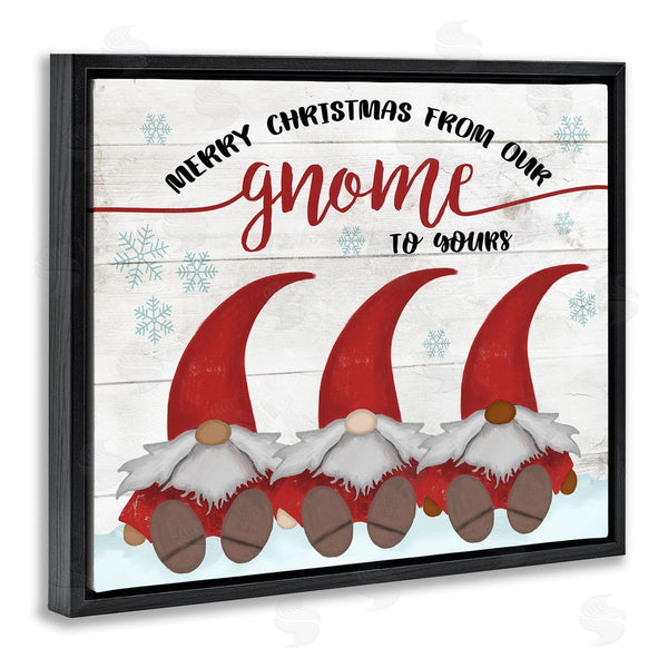 Stupell Industries Stupell Studio | Merry Christmas Gnome Home Pun Snowflakes