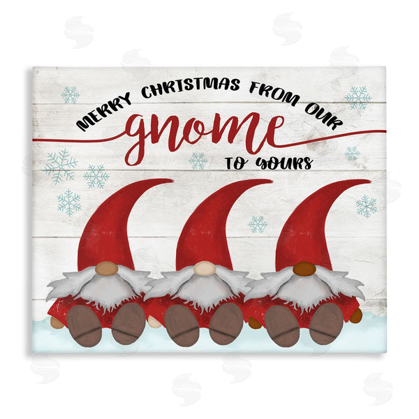 stupell industries Stupell Studio | Merry Christmas Gnome Home Pun Snowflakes