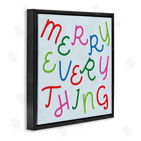 Stupell Industries Stupell Studio | Merry Everything Fun Whimsical Typography Bold Christmas Wall Art