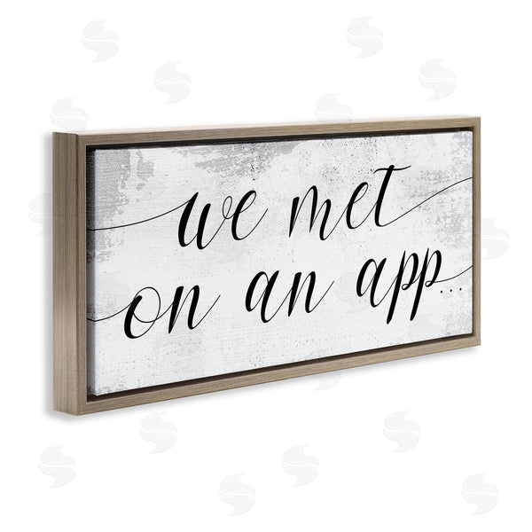 Stupell Industries Stupell Studio | Met On App Couple Design