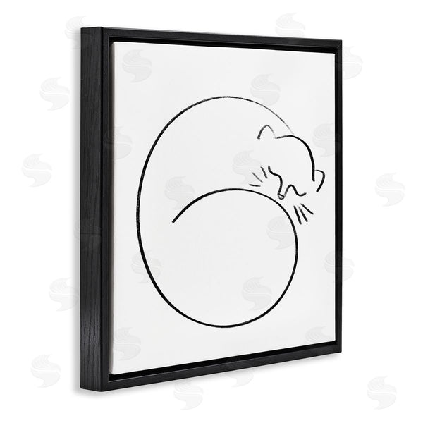 Stupell Industries Stupell Studio | Minimal Cat Line Doodle Wall Art