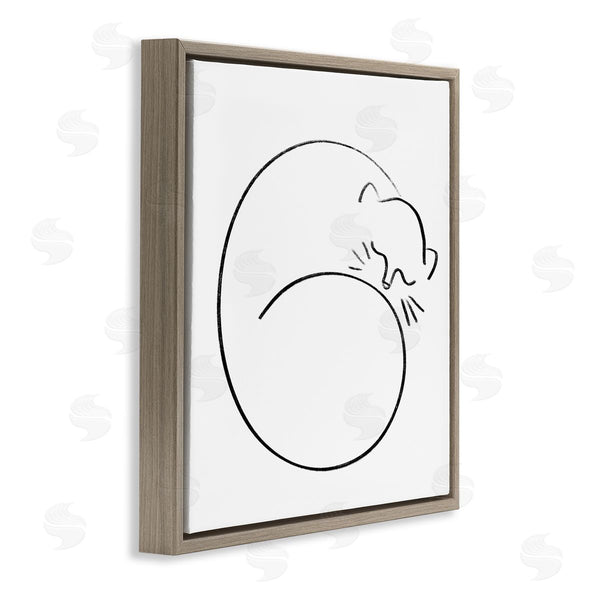 Stupell Industries Stupell Studio | Minimal Cat Line Doodle Wall Art