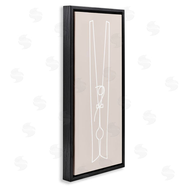 Stupell Industries Stupell Studio | Minimal Clothespin Doodle Wall Art