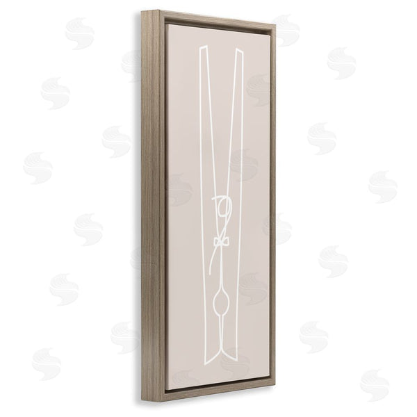 Stupell Industries Stupell Studio | Minimal Clothespin Doodle Wall Art