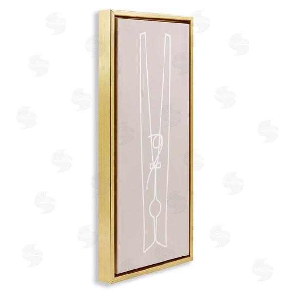 Stupell Industries Stupell Studio | Minimal Clothespin Doodle Wall Art