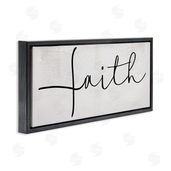 Stupell Industries Stupell Studio | Minimal Faith Text Elegant Cursive Typography