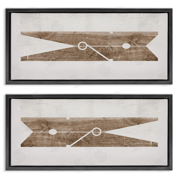 Stupell Industries Stupell Studio | Minimal Laundry Clothespins Wall Art