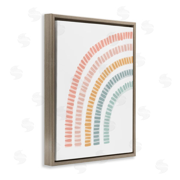 Stupell Industries Stupell Studio | Minimal Pastel Rainbow Wall Art