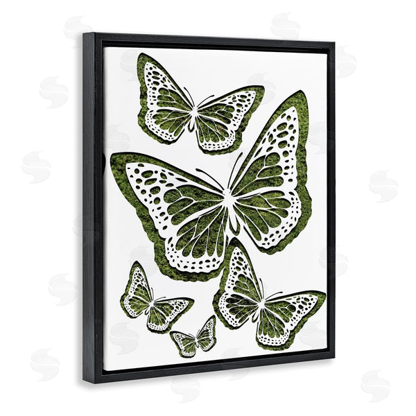 Stupell Industries Stupell Studio | Minimal Queen Butterfly Silhouette Over Grass Pattern Wall Art