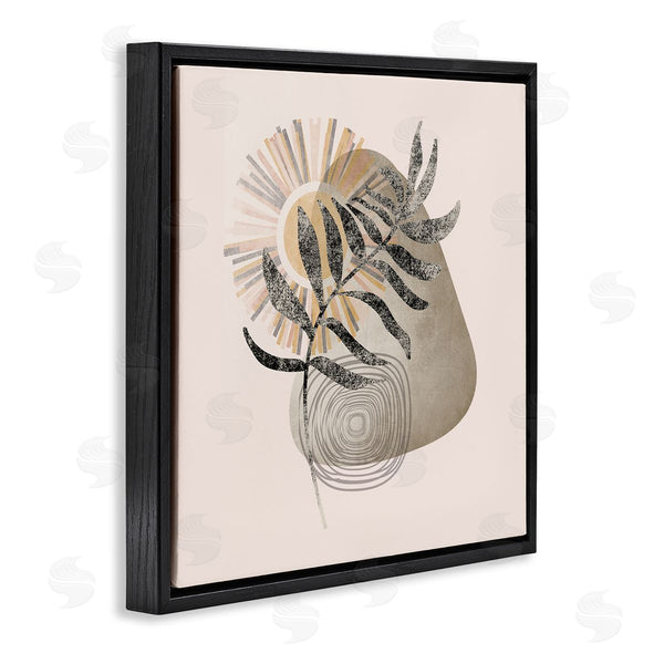 Stupell Industries Stupell Studio | Modern Boho Plant Leaf Sun Wall Art