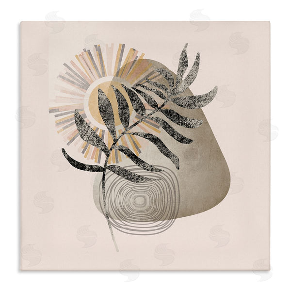 stupell industries Stupell Studio | Modern Boho Plant Leaf Sun Wall Art
