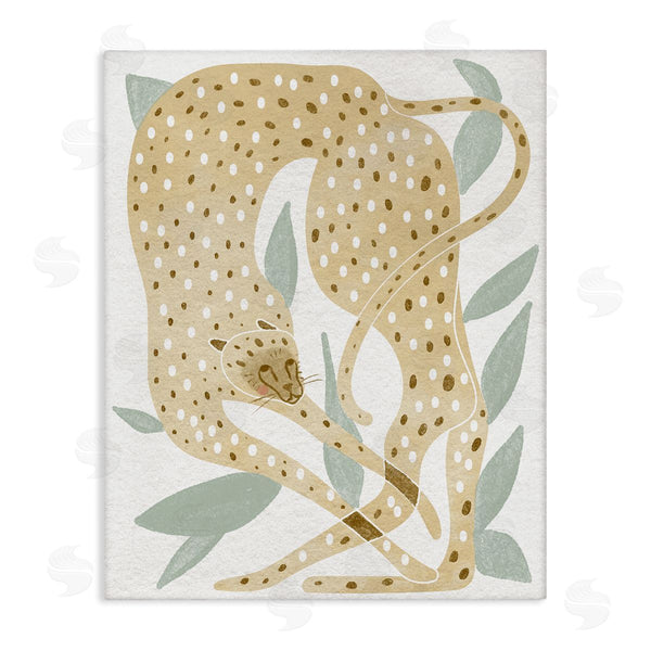 stupell industries Stupell Studio | Modern Cheetah Botanical Leaves Wall Art