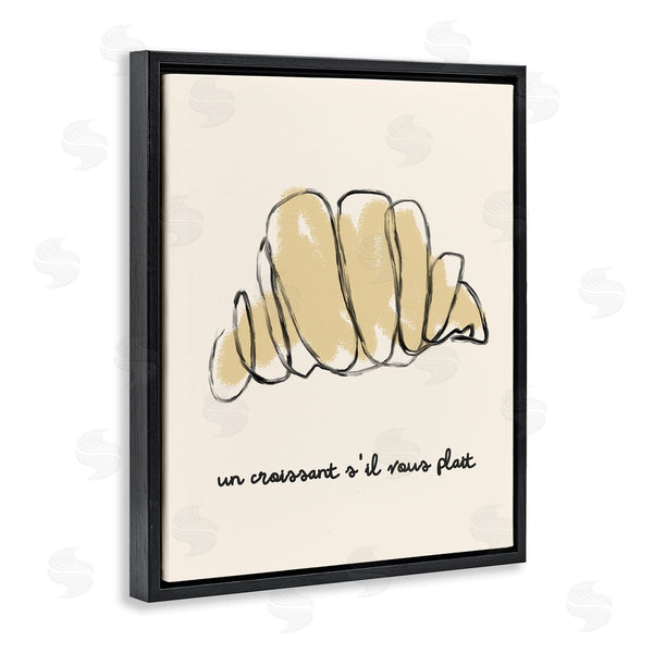 Stupell Industries Stupell Studio | Modern French Phrase Croissant