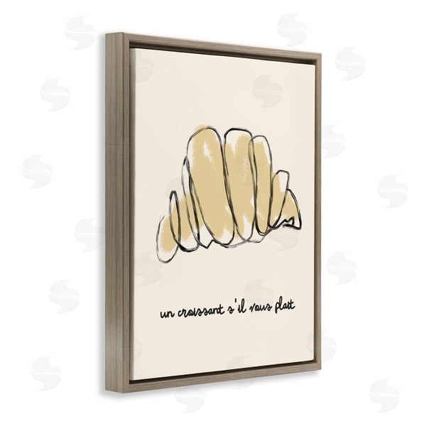 Stupell Industries Stupell Studio | Modern French Phrase Croissant
