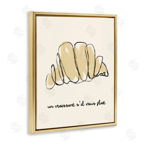 Stupell Industries Stupell Studio | Modern French Phrase Croissant