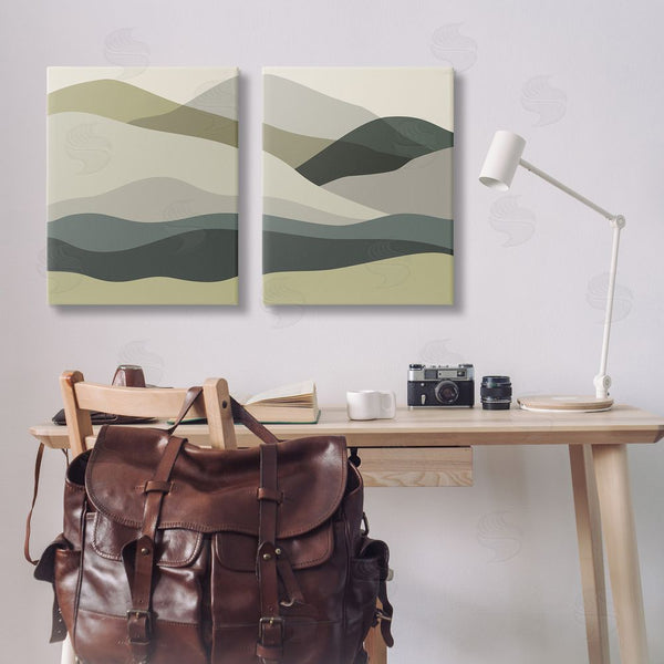 Stupell Industries Stupell Studio | Modern Green Mountains Wall Art