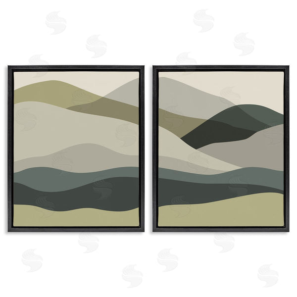 Stupell Industries Stupell Studio | Modern Green Mountains Wall Art