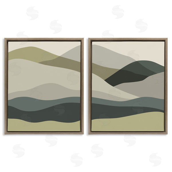 Stupell Industries Stupell Studio | Modern Green Mountains Wall Art