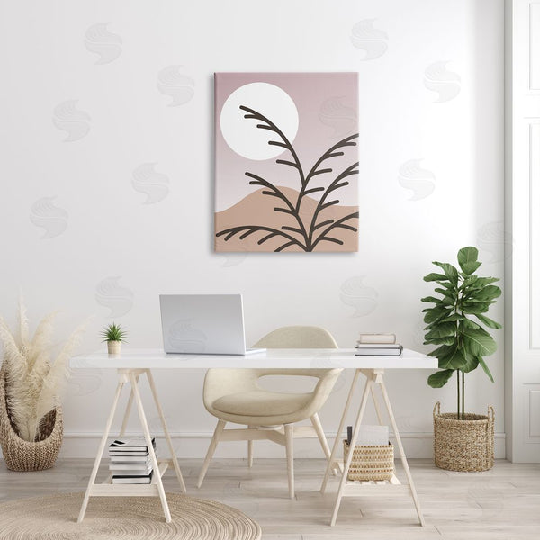 Stupell Industries Stupell Studio | Modern Pastel Moon Branches Wall Art