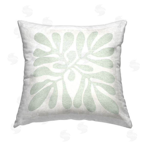 stupell industries Stupell Studio | Modern Plant Leaf Printed Throw Pillow