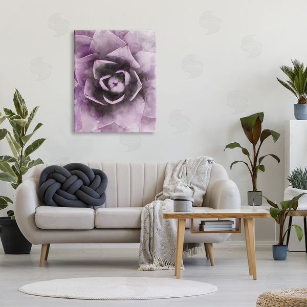 Stupell Industries Stupell Studio | Modern Purple Succulent Leaves Wall Art