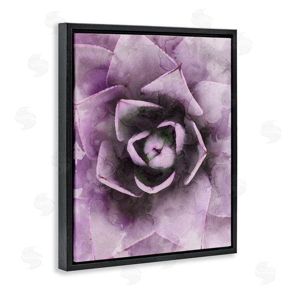 Stupell Industries Stupell Studio | Modern Purple Succulent Leaves Wall Art