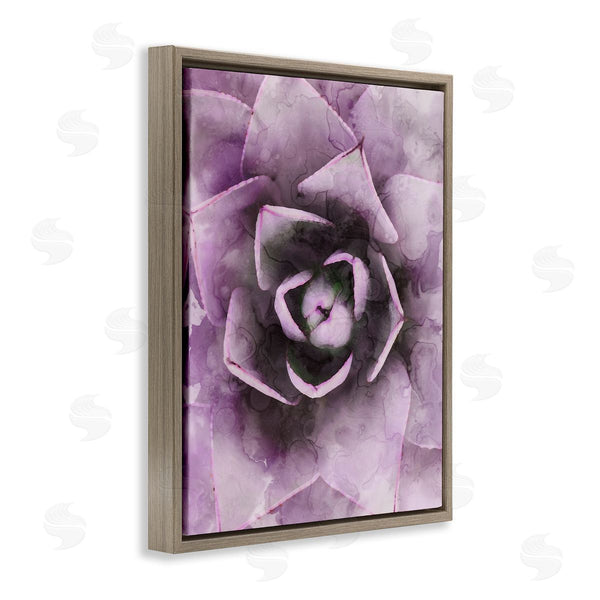 Stupell Industries Stupell Studio | Modern Purple Succulent Leaves Wall Art