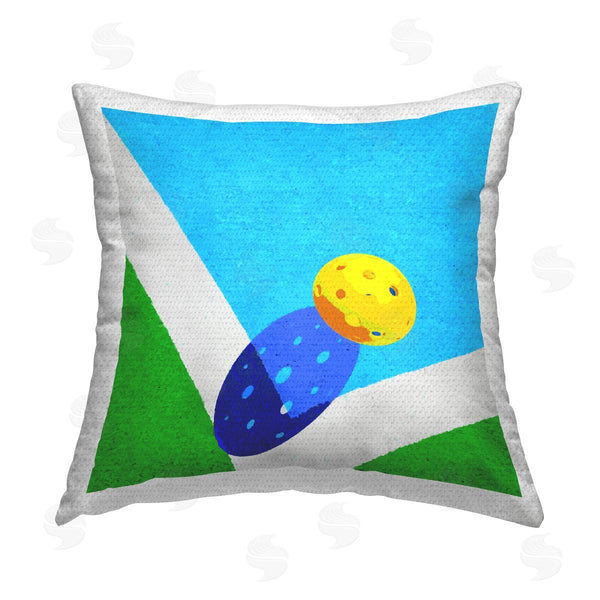 Stupell Industries Stupell Studio | Modern Wiffle Ball Court Shadow Printed Throw Pillow