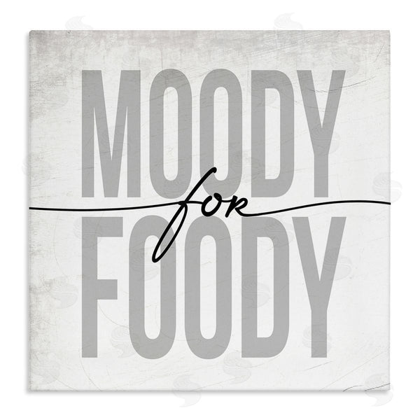 stupell industries Stupell Studio | Moody for Foody Phrase Minimal Kitchen Text Wall Art