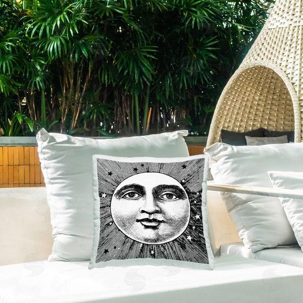 Stupell Industries Stupell Studio | Moon Face Astrology Printed Throw Pillow