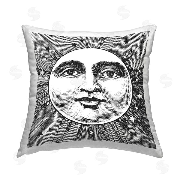 stupell industries Stupell Studio | Moon Face Astrology Printed Throw Pillow