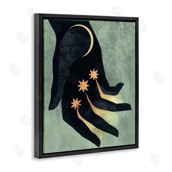 Stupell Industries Stupell Studio | Moon & Stars Hand Wall Art