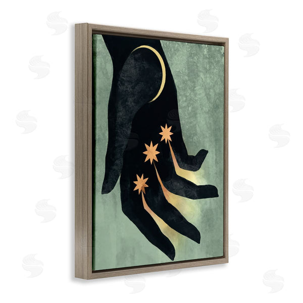 Stupell Industries Stupell Studio | Moon & Stars Hand Wall Art