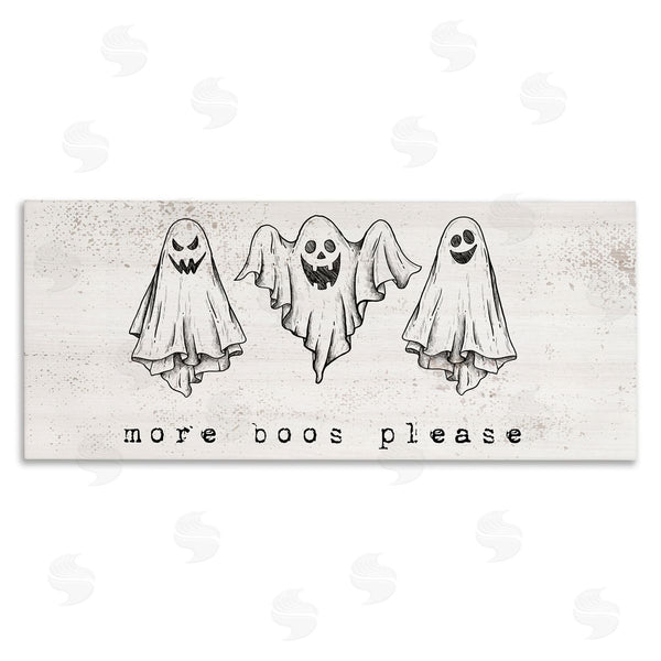 stupell industries Stupell Studio | More Boos Please Scary Ghosts Wall Art