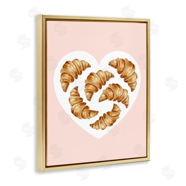 Stupell Industries Stupell Studio | Morning Croissants In Heart Shape