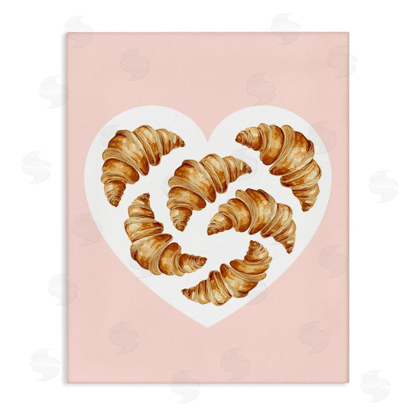 stupell industries Stupell Studio | Morning Croissants in Heart Shape