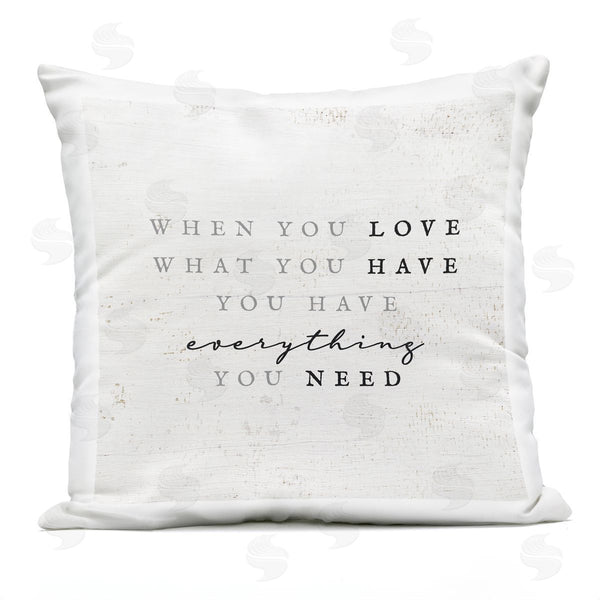 Stupell Industries Stupell Studio | Motivational Birch Pattern Love Phrase Printed Throw Pillow