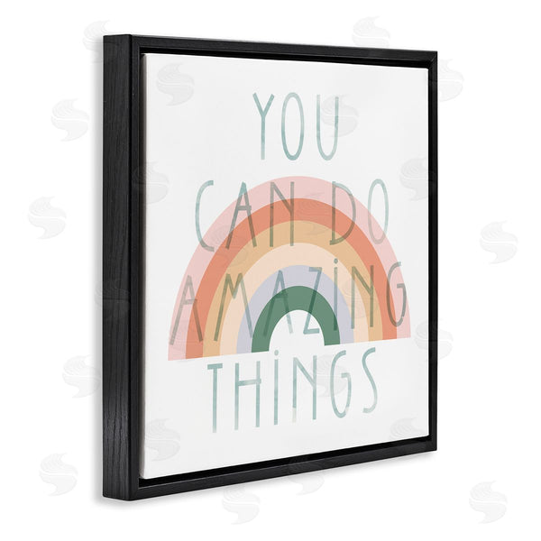 Stupell Industries Stupell Studio | Motivational Pastel Rainbow Wall Art