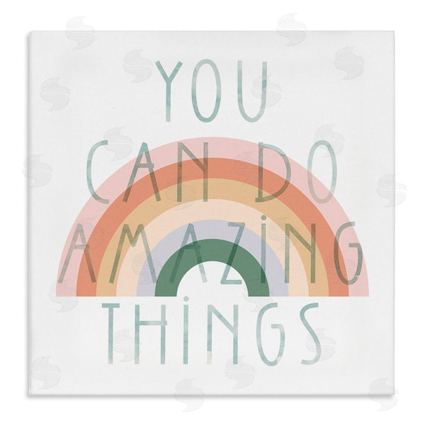 stupell industries Stupell Studio | Motivational Pastel Rainbow Wall Art