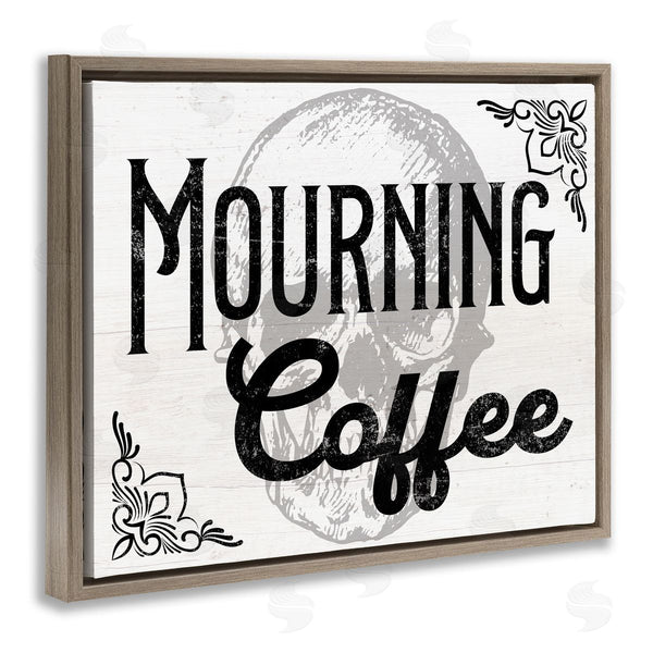 Stupell Industries Stupell Studio | Mourning Coffee Skull