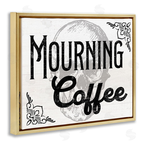 Stupell Industries Stupell Studio | Mourning Coffee Skull