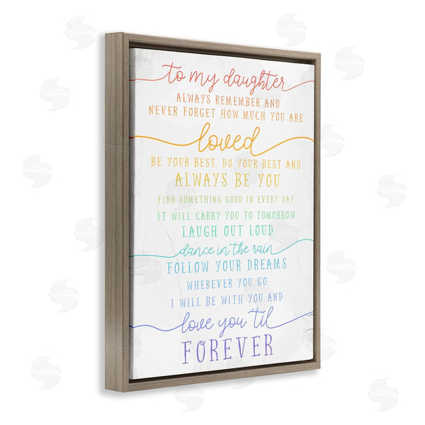 Stupell Industries Stupell Studio | My Daughter Love You Forever