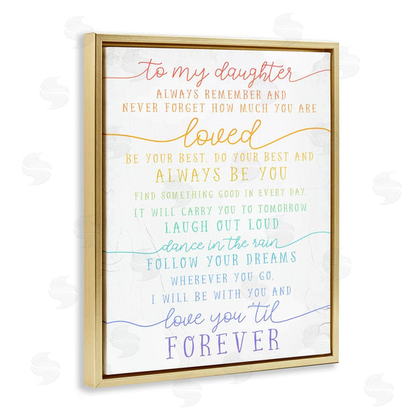 Stupell Industries Stupell Studio | My Daughter Love You Forever