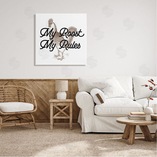 Stupell Industries Stupell Studio | My Roost & Rules Farmhouse Humor Wall Art