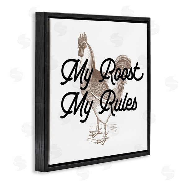 Stupell Industries Stupell Studio | My Roost & Rules Farmhouse Humor Wall Art