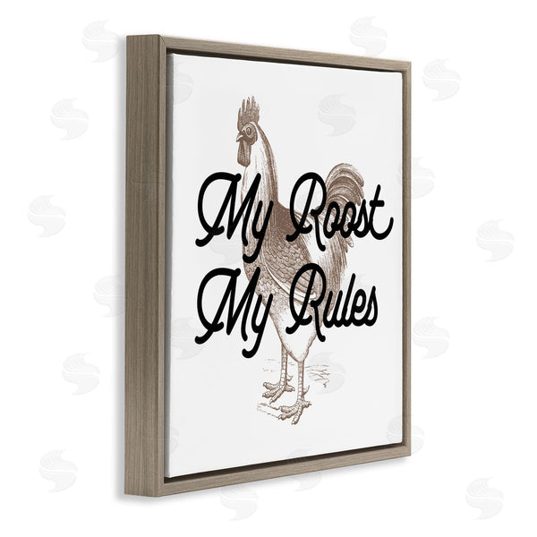 Stupell Industries Stupell Studio | My Roost & Rules Farmhouse Humor Wall Art