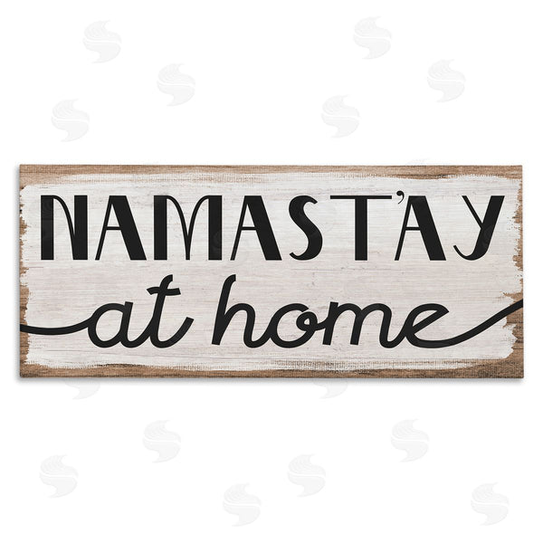 stupell industries Stupell Studio | Namastay At Home Phrase Rustic Self-Care Pun